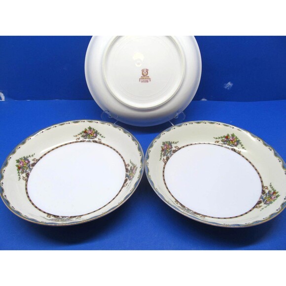 Noritake "M" Mariana Coupe Soup Bowls 7 3/8" Bundle of 3 Discontinued - Picture 8 of 12
